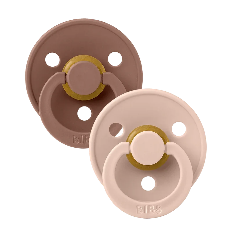 Colour Pacifiers 2 Pack - Woodchuck/Blush