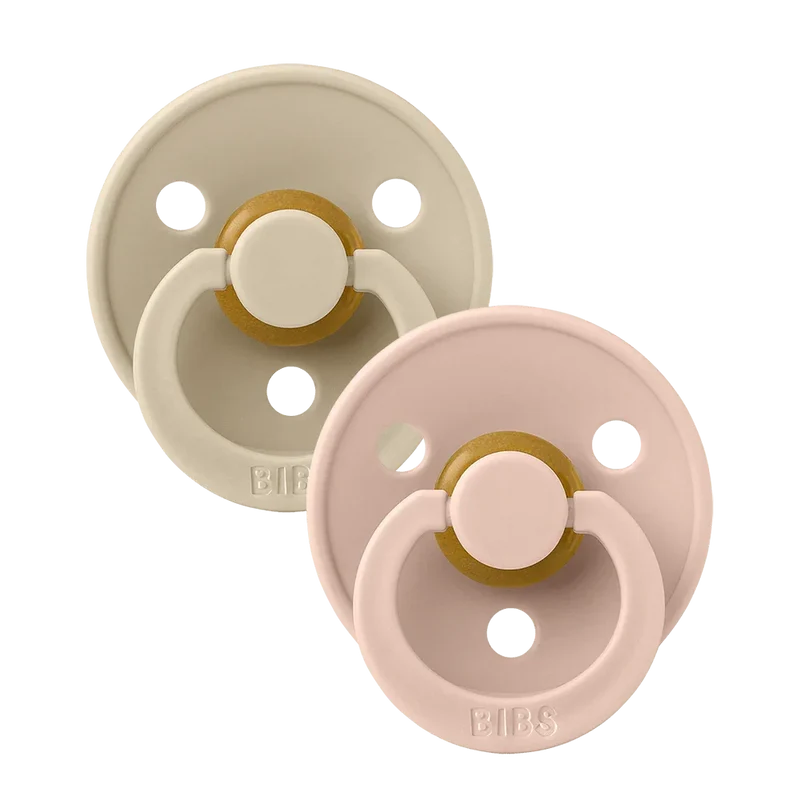 Colour Pacifiers 2 Pack - Vanilla/Blush
