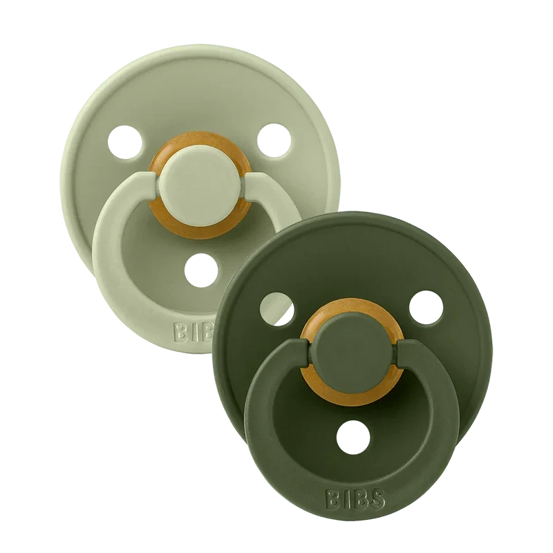 Colour Pacifiers 2 Pack - Sage/Hunter Green