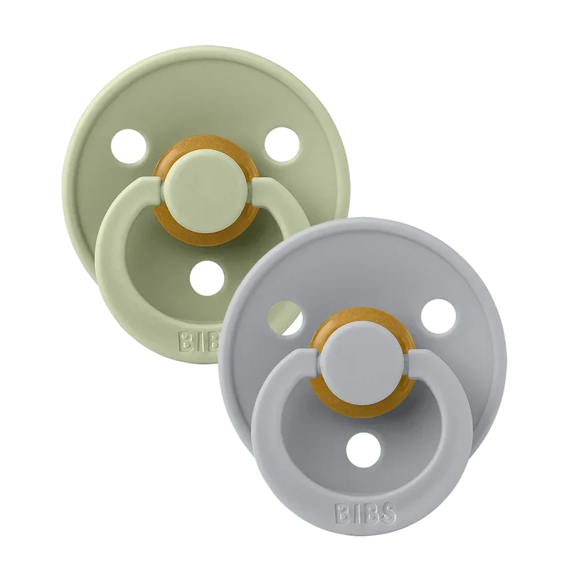 Colour Pacifiers 2 Pack - Sage/Cloud