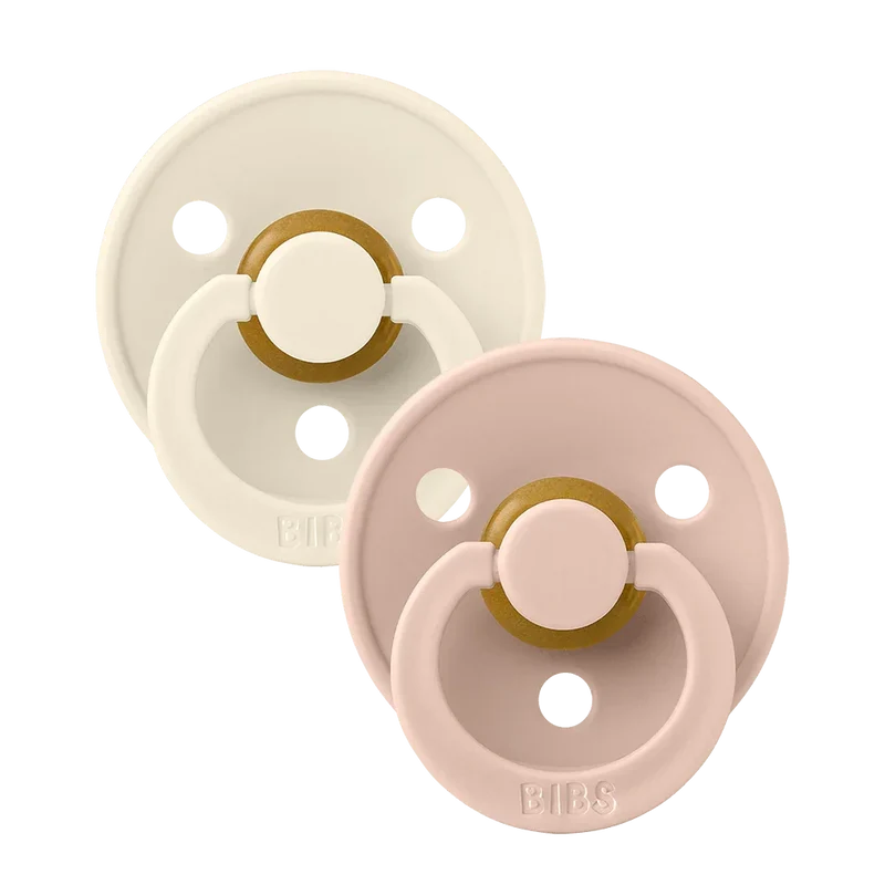 Colour Pacifiers 2 Pack - Ivory/Blush