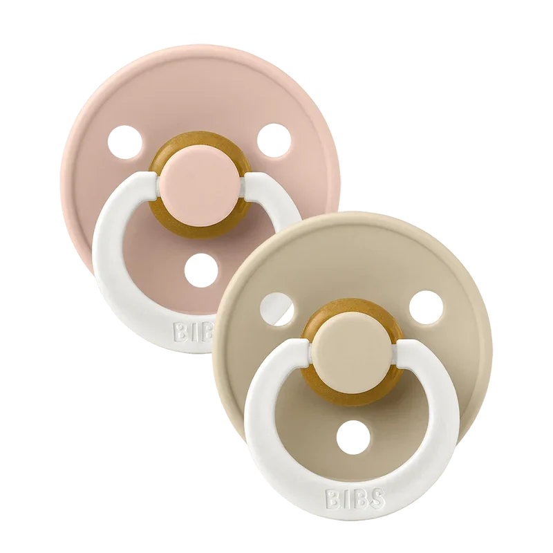 Colour GLOW Pacifiers 2 Pack - Blush/Vanilla
