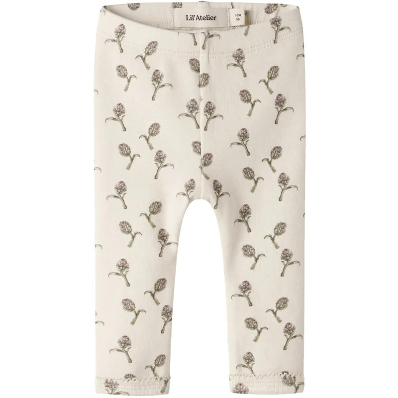 Lil'Atelier Turtledove Artichoke Nbfgayo Sin Slim Leggings Lil