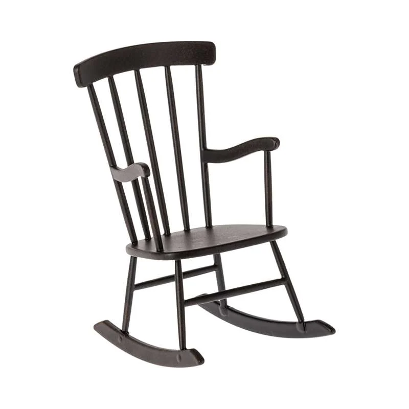 Maileg Rocking Chair - Miniature - Anthracite