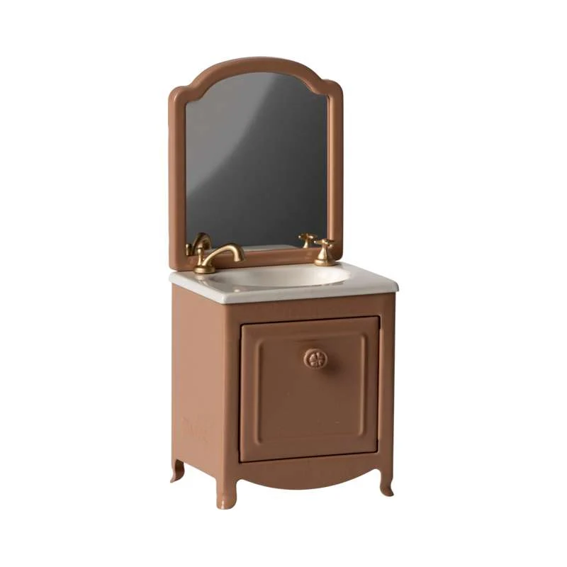 Maileg Bathroom furniture - Mus - Dark Powder