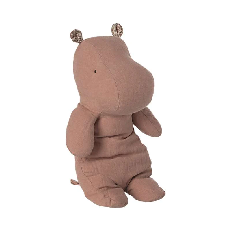 Maileg Safari Friends - Flodhäst - Medium - Gammalrosa