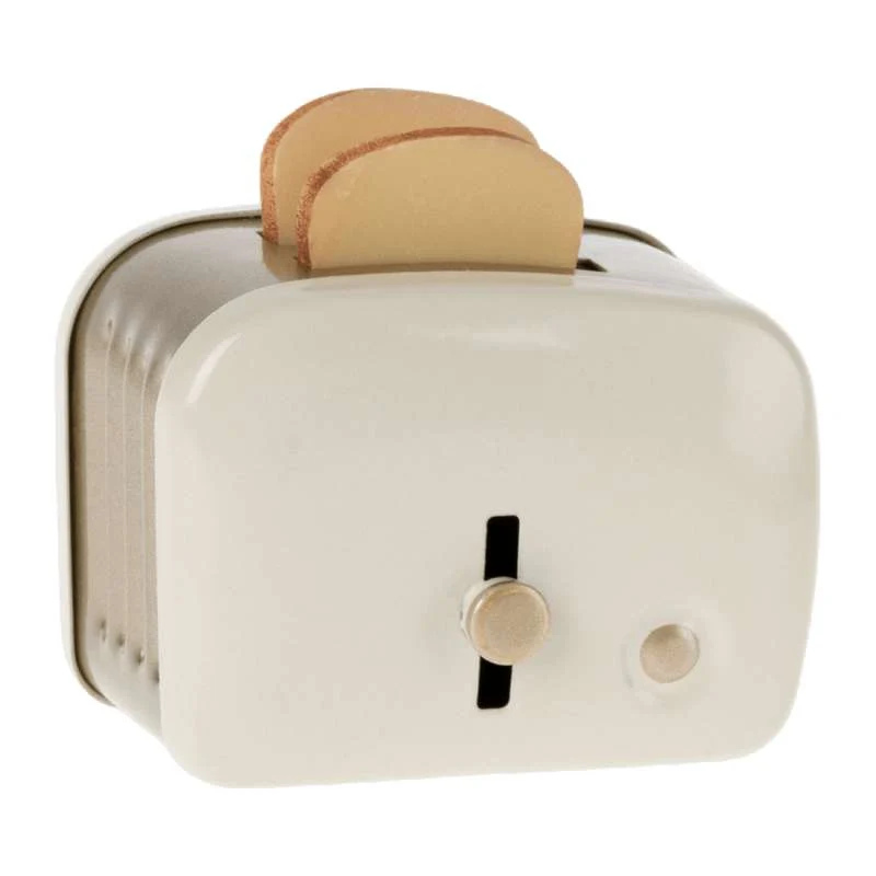 Maileg Brödrister m. Bröd - Miniatyr - Råvit