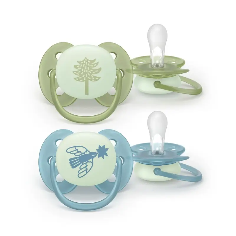 Avent 2 Ultra Soft Nocturnal Pacifiers