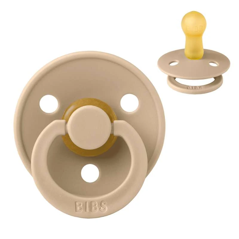 Bibs Round Colour Pacifier - sz. 2 - natural rubber - Taupe