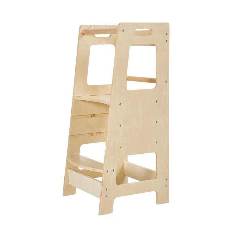 Kid'oh Hjälpa till pall - Justerbar - FSC - Natur