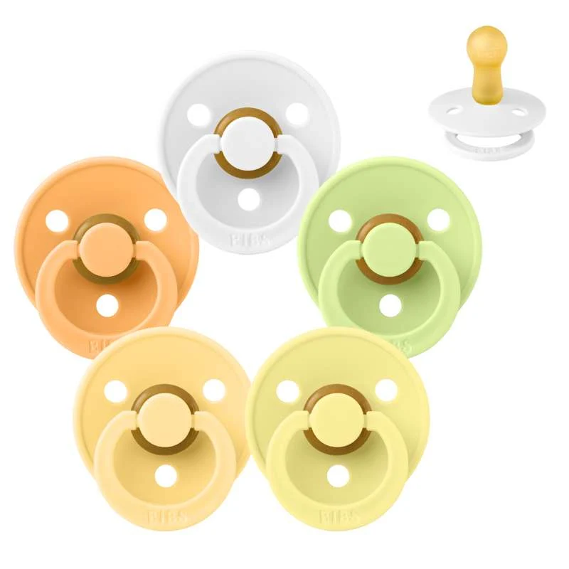 Bibs Round Colour Pacifier - bundle - 5 pcs. - sz. 2 - Sour Citrus
