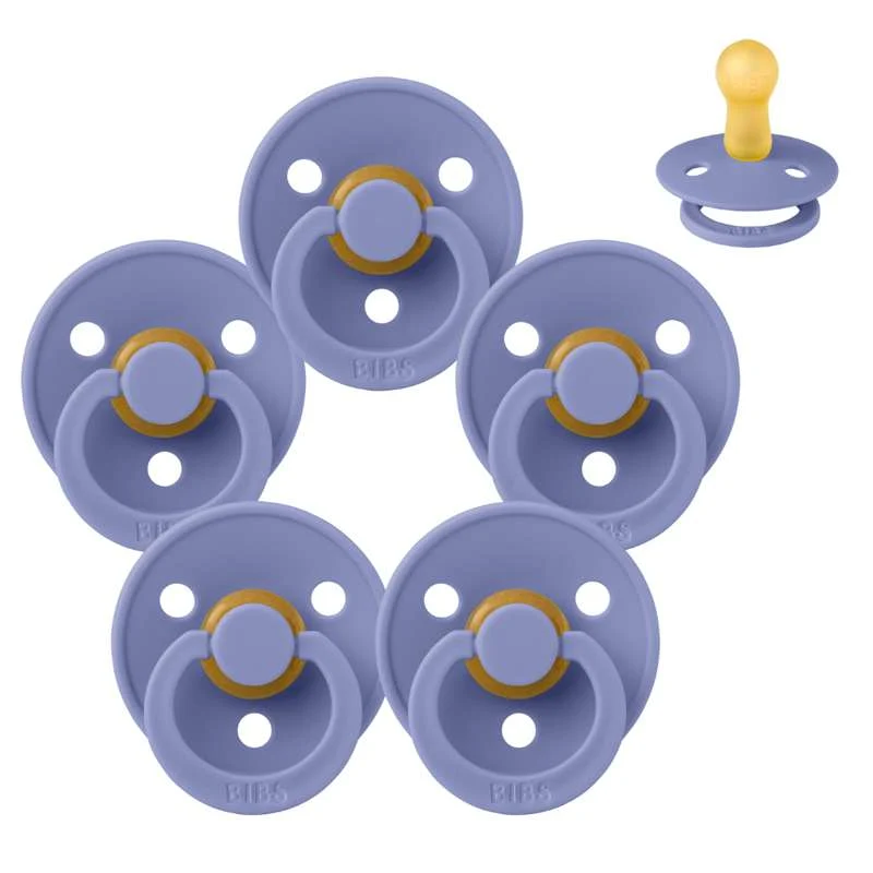 Bibs Round Colour Pacifier - bundle - 5 pcs. - sz. 2 - Peri