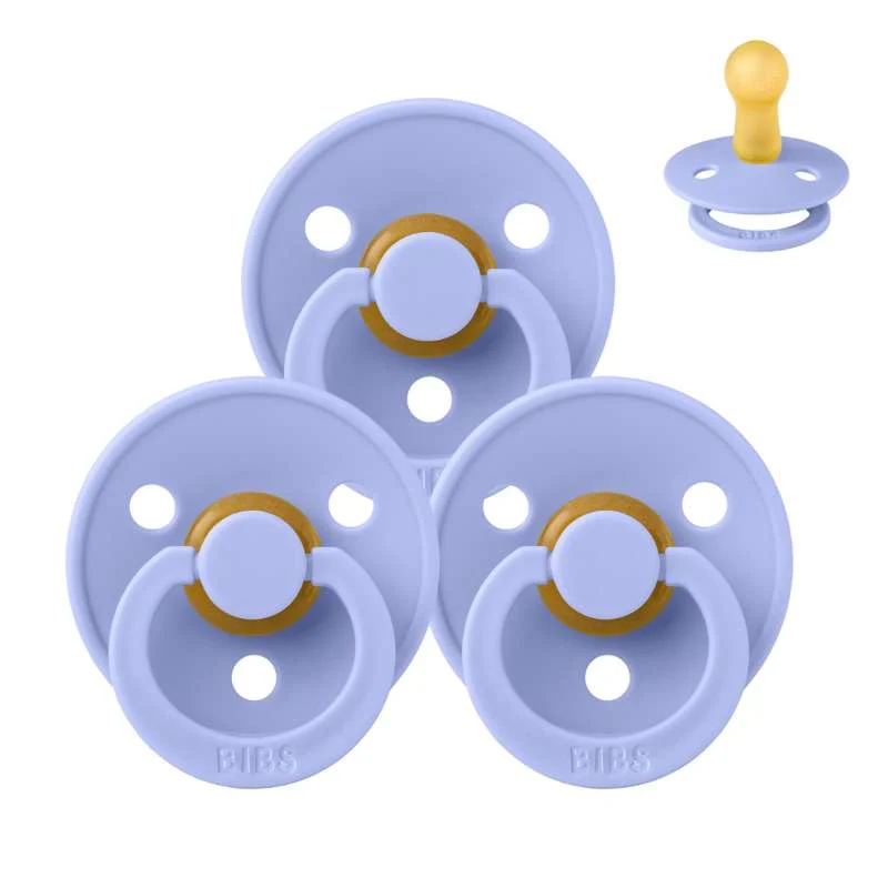 Bibs Round Colour Pacifier - bundle - 3 pcs. - sz. 2 - Hush