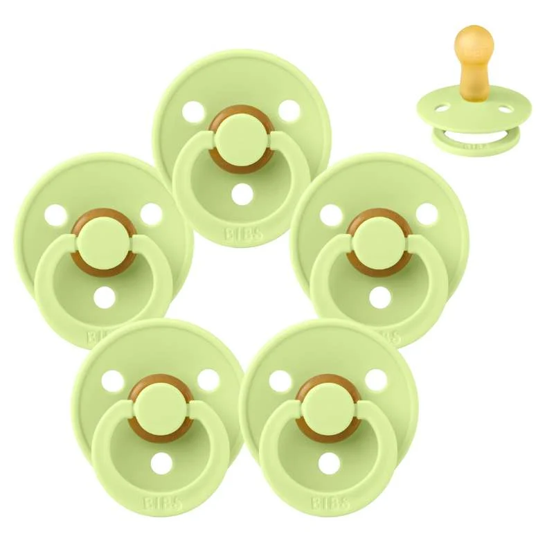 Bibs Rund Colour Napp - bundle - 5 st. - strl. 2 - Matcha