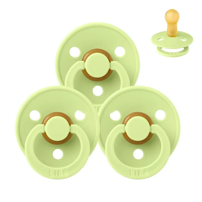 Bibs Round Colour Pacifier - bundle - 3 pcs. - sz. 2 - Matcha