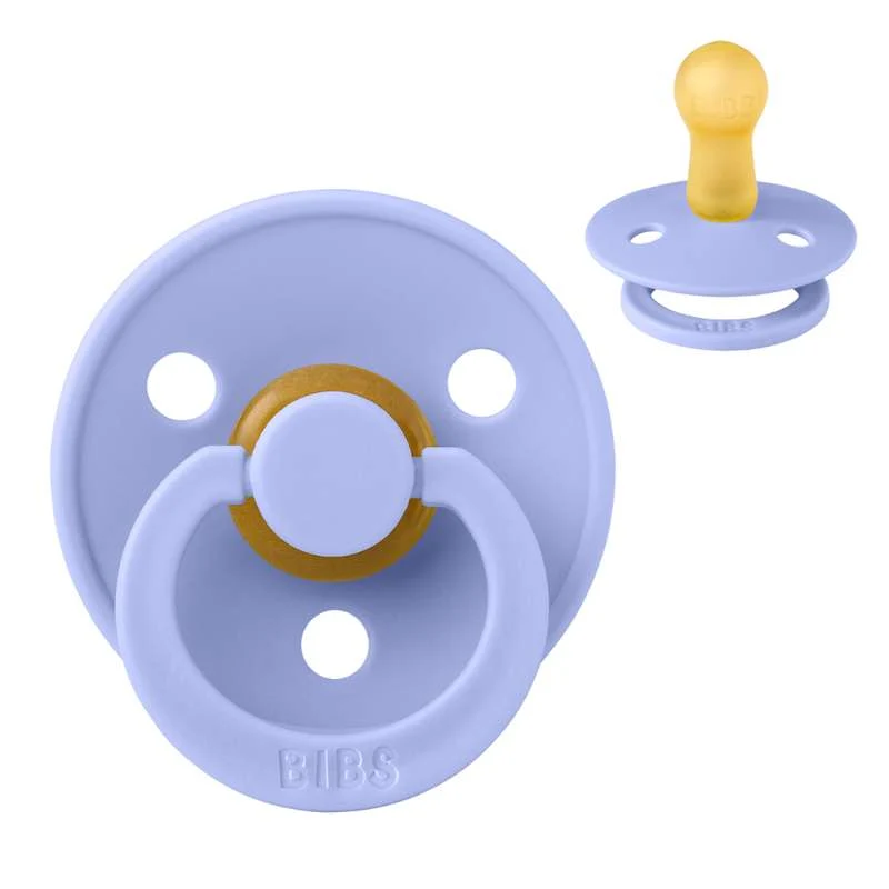 Bibs Round Colour Pacifier - sz. 2 - natural rubber - Hush