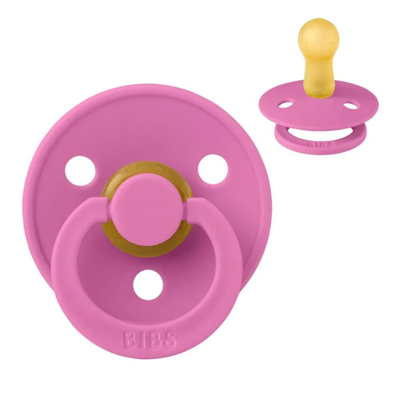 Bibs Round Colour Pacifier - sz. 2 - natural rubber - Bubblegum