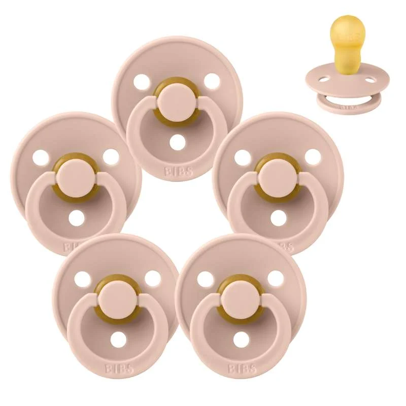 Bibs Rund Colour Napp - Sampak - 5 st. - strl. 3 - Blush