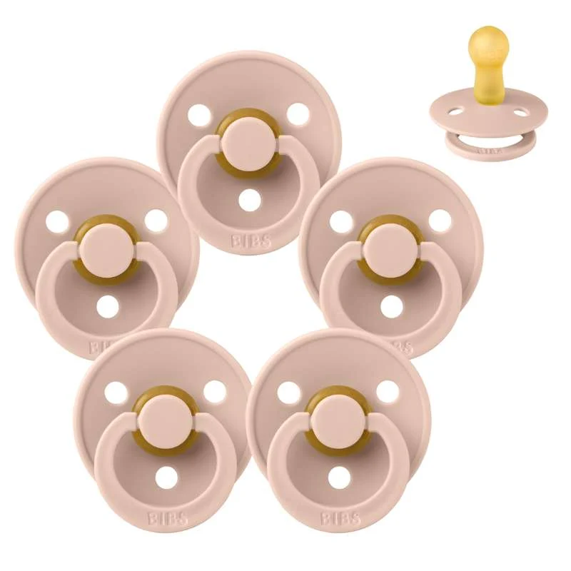 Bibs Rund Colour Napp - bundle - 5 st. - strl. 2 - Blush