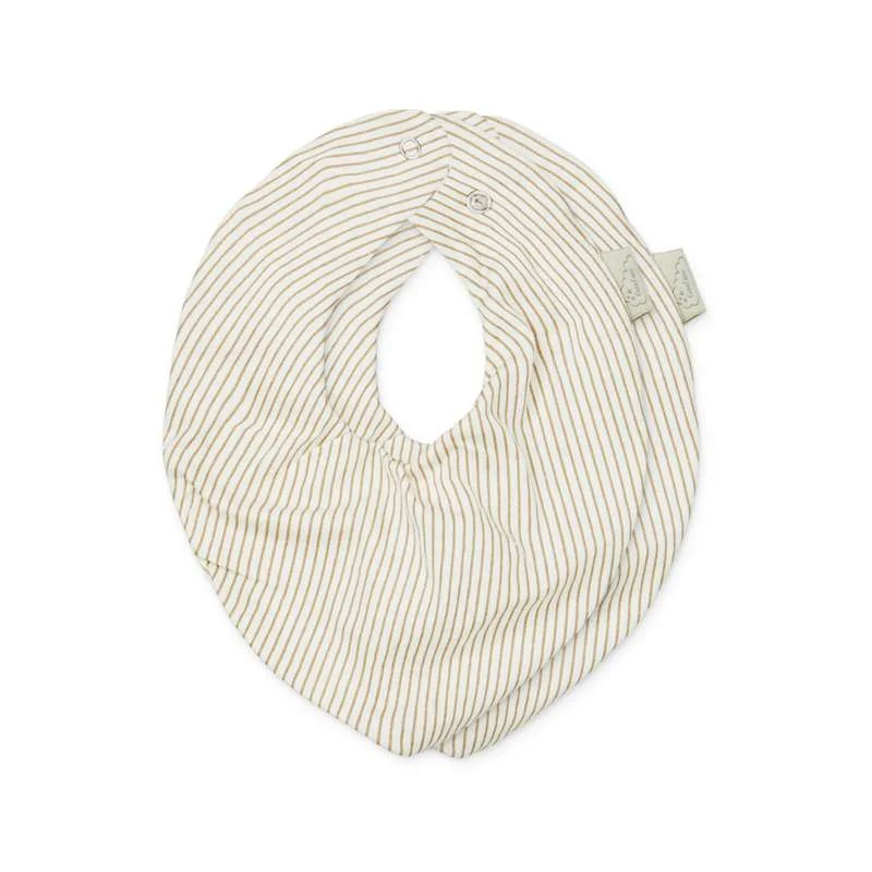 Cam Cam Copenhagen Bandana Dregglapp - 2-pack - GOTS - Classic Stripes Camel
