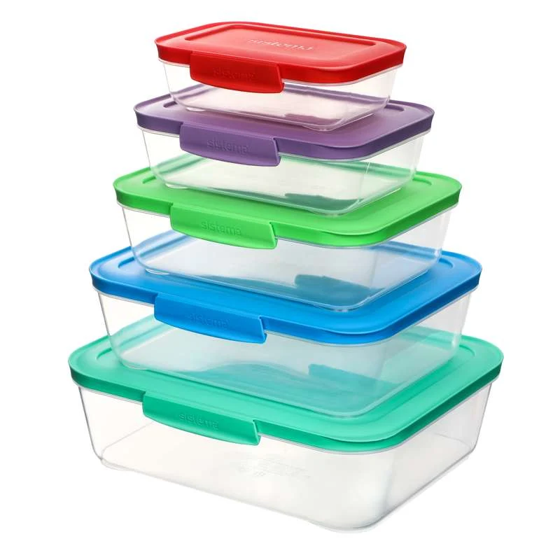 Sistema Matförvaring - Nest It - 5-Pack - Ass. Färger