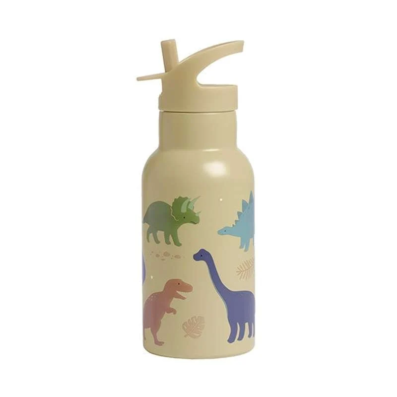 A Little Lovely Company dricksflaska i stål - 350ml - Dinosaur