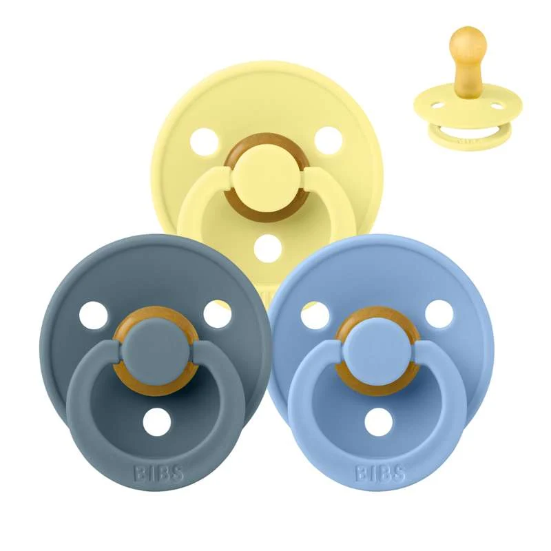 Bibs Round Colour Pacifier - bundle - 3 pcs. - sz. 2 - Summer at The Beach
