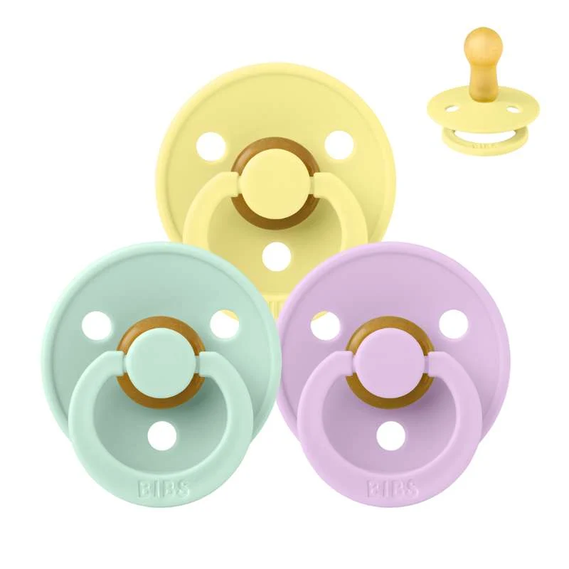 Bibs Rund Colour Napp - bundle - 3 st. - strl. 2 - Vårbreak