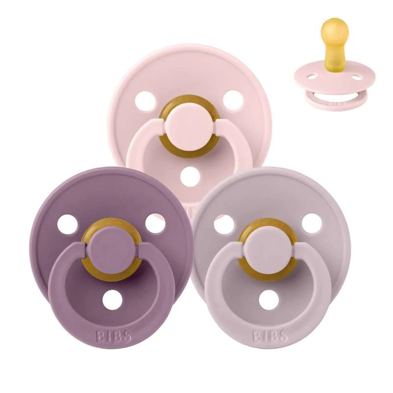 Bibs Rund Colour Napp - bundle - 3 st. - strl. 2 - Underbara syren