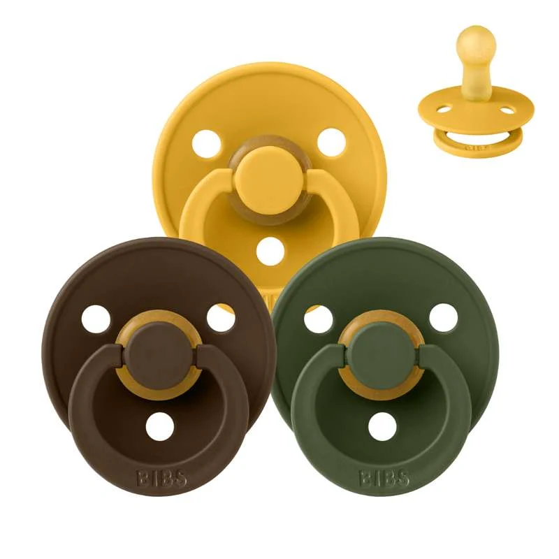 Bibs Rund Colour Napp - bundle - 3 st. - strl. 2 - Höstglädje