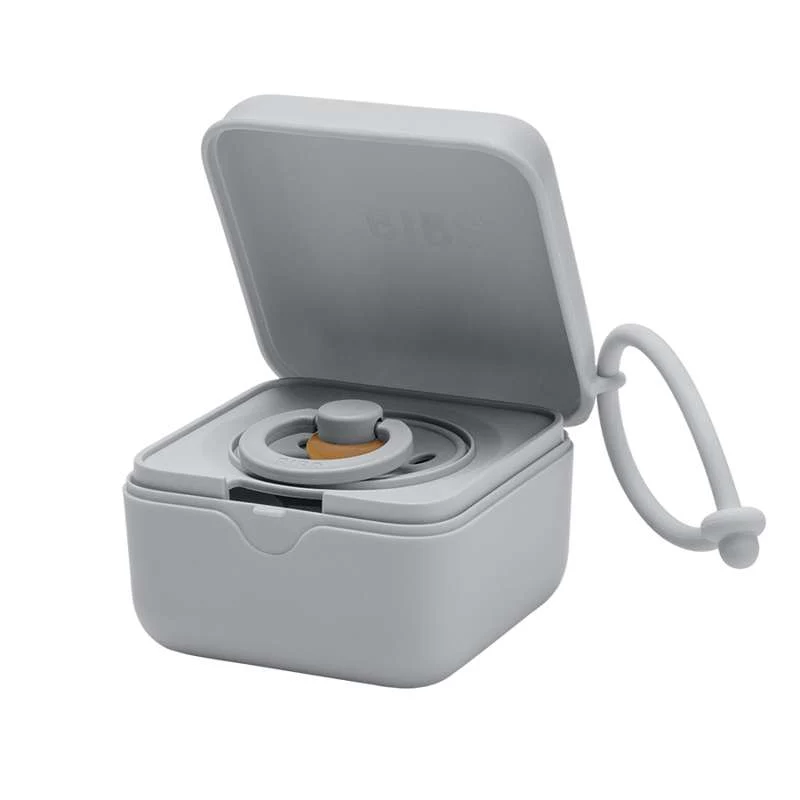 BIBS Tillbehör Nappbox - Nappbox m. Plats för 3 Nappar - Cloud