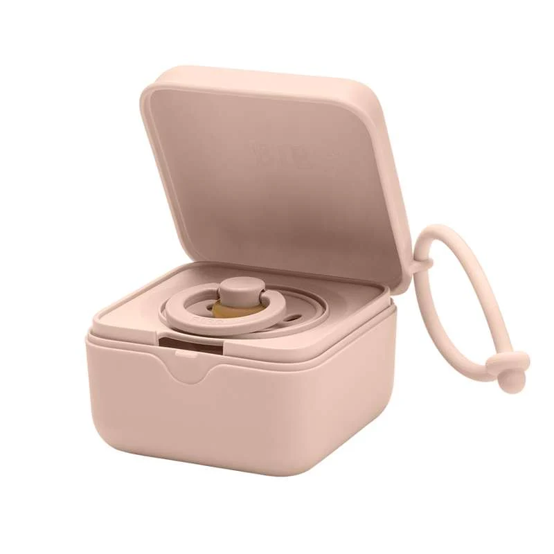 BIBS Accessories Pacifier Box - Pacifier Box w. Space for 3 Pacifiers - Blush