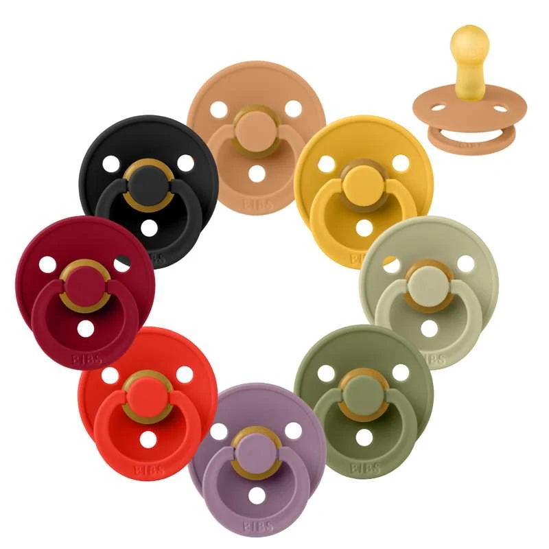 Bibs Round Colour Pacifier - bundle - 8 pcs. - sz. 2 - Happy Halloween