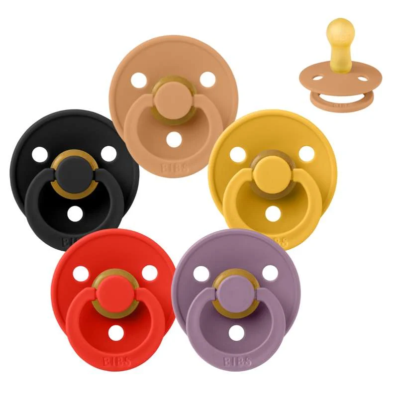 Bibs Round Colour Pacifier - bundle - 5 pcs. - sz. 2 - Happy Halloween