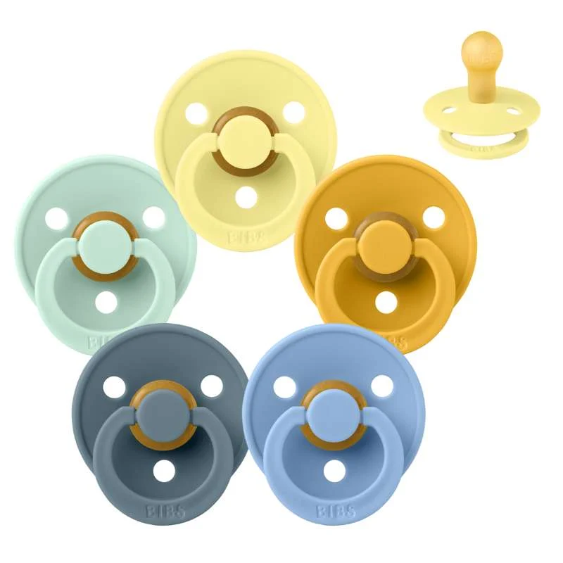 Bibs Rund Colour Napp - Sampak - 5 st. - strl. 1 - Sommar vid stranden