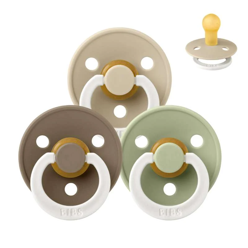 Bibs Rund Colour Napp - bundle - 3 st. - strl. 1 - Sov gott lilla vän - GLOW
