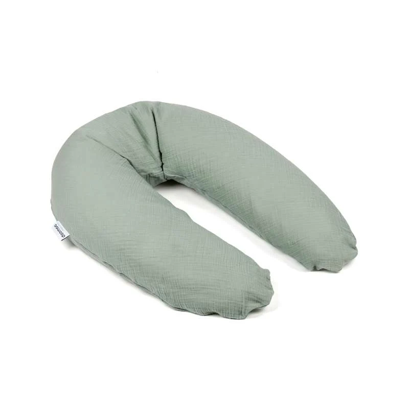 Doomoo Nursing-Pregnancy Pillow - Muslin - Green