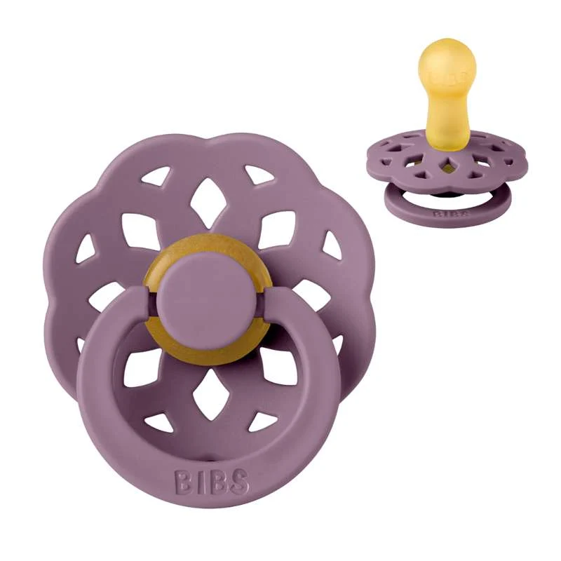 BIBS Rund Boheme Napp - Str. 2 - Naturgummi - Mauve