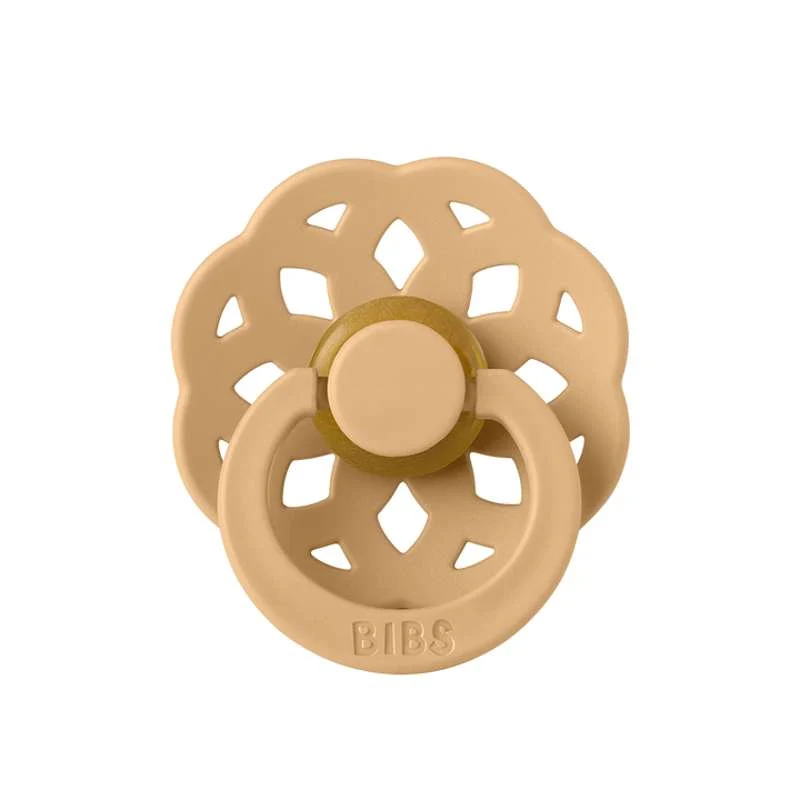 BIBS Rund Boheme napp - Str. 2 - Naturgummi - Desert Sand