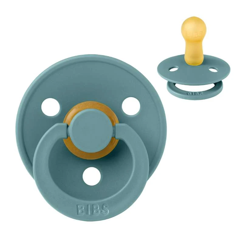 Bibs Round Colour Pacifier - sz. 2 - natural rubber - Island Sea