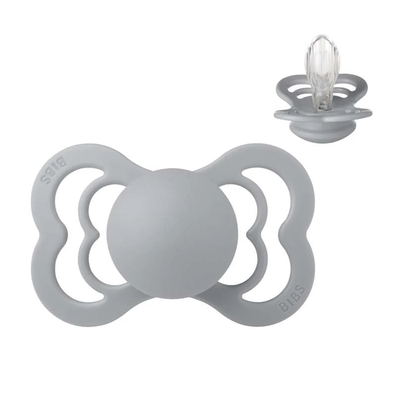 BIBS Symmetrisk Supreme Napp - Str. 2 - Silikon - Cloud