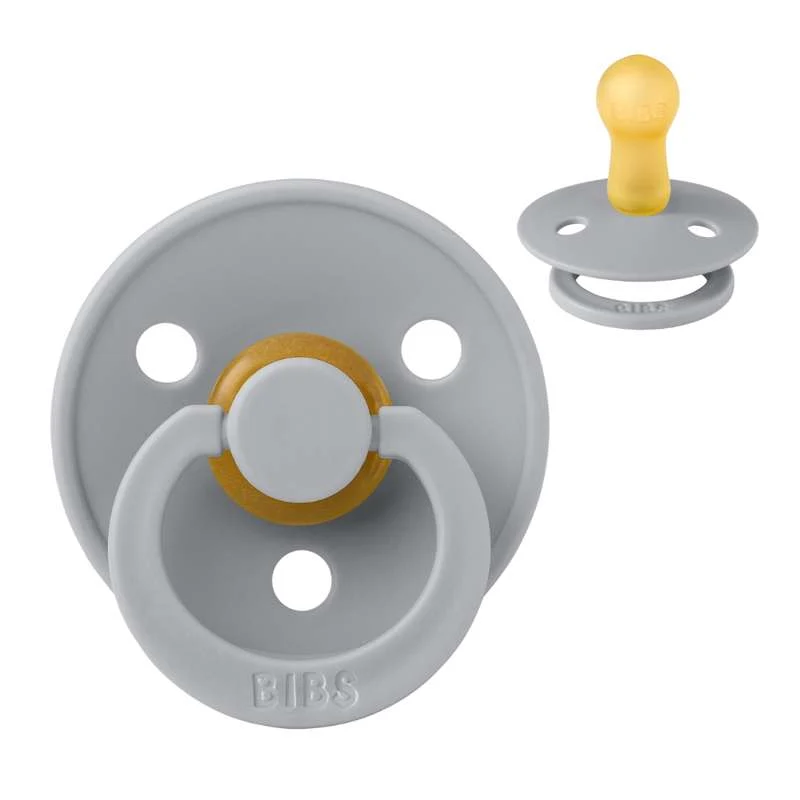 Bibs Round Colour Pacifier - sz. 2 - natural rubber - Cloud