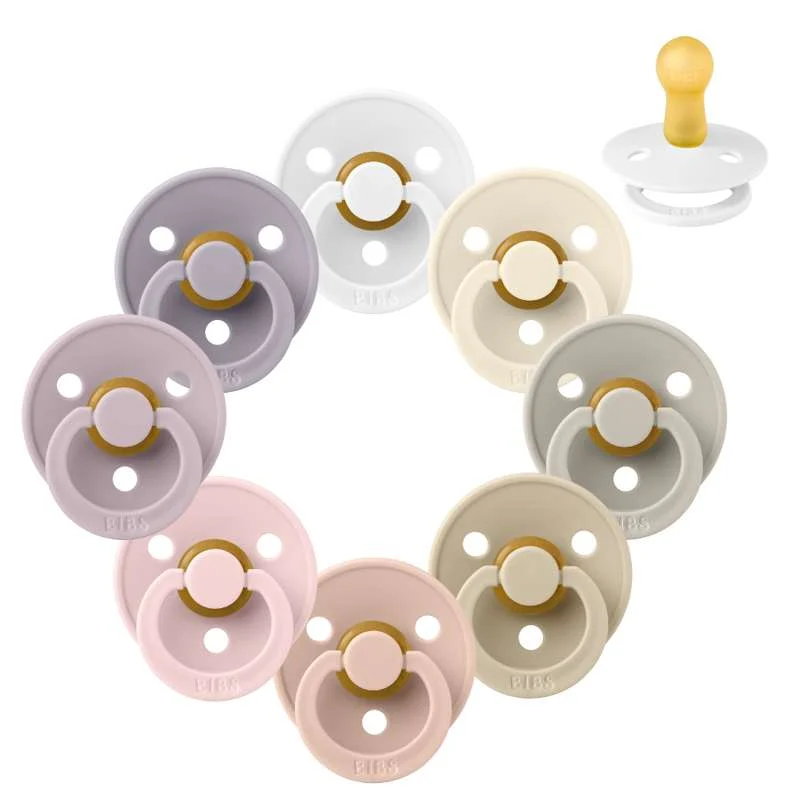 Bibs Rund Colour Napp - bundle - 8 st. - strl. 2 - Mjuk och Skonsam
