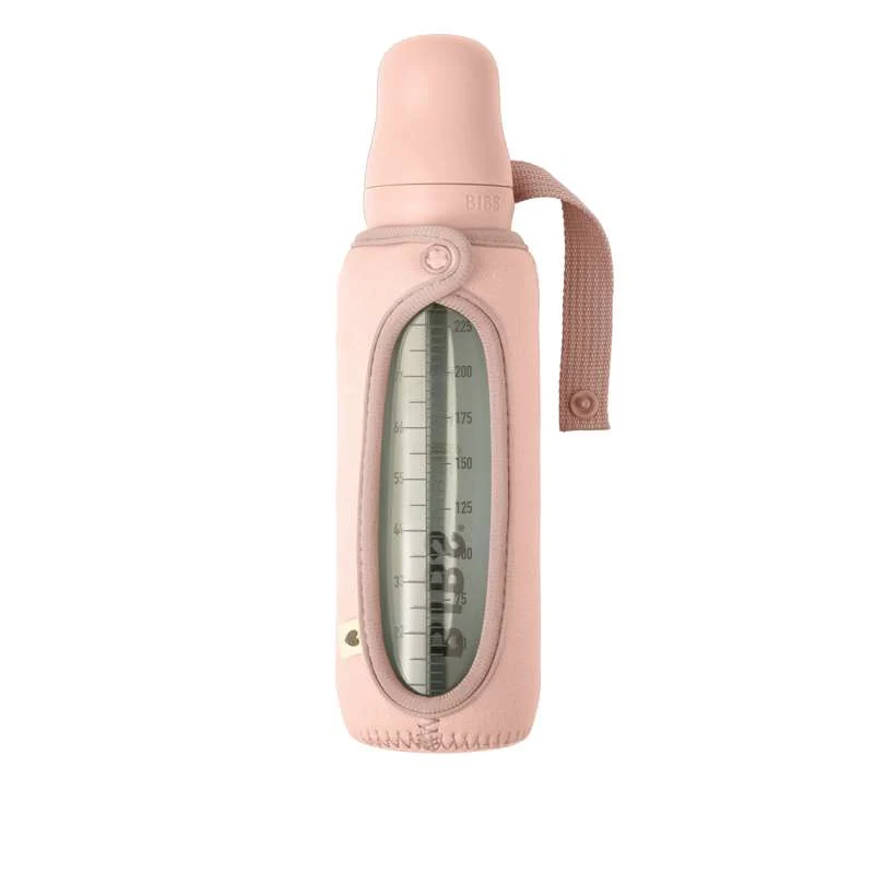 BIBS Bottle - Sleeve for Baby Bottle - Large - 225ml - Blush