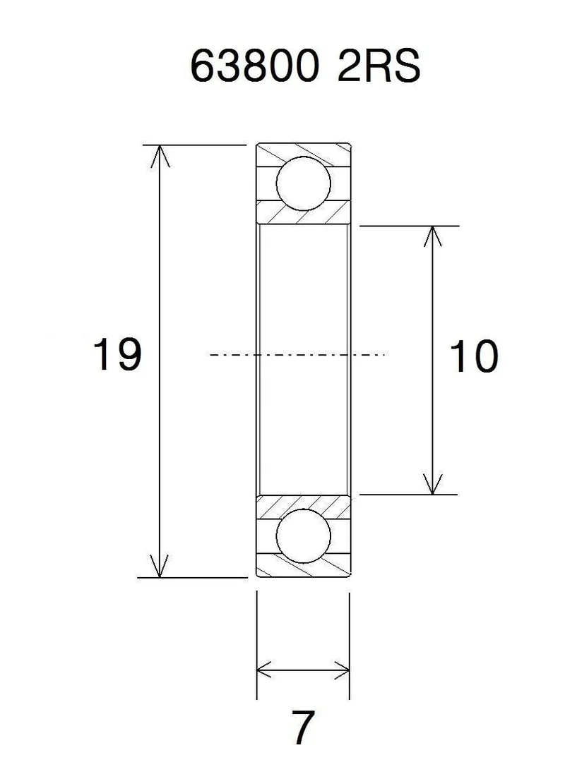 BLACK BEARING Max Lager 10x19x7mm