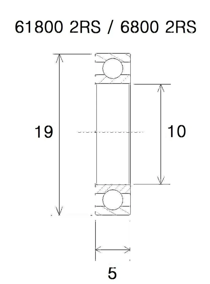 BLACK BEARING B3 Lager 10x19x5mm