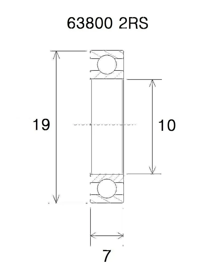 BLACK BEARING B5 Lager 10x19x7mm