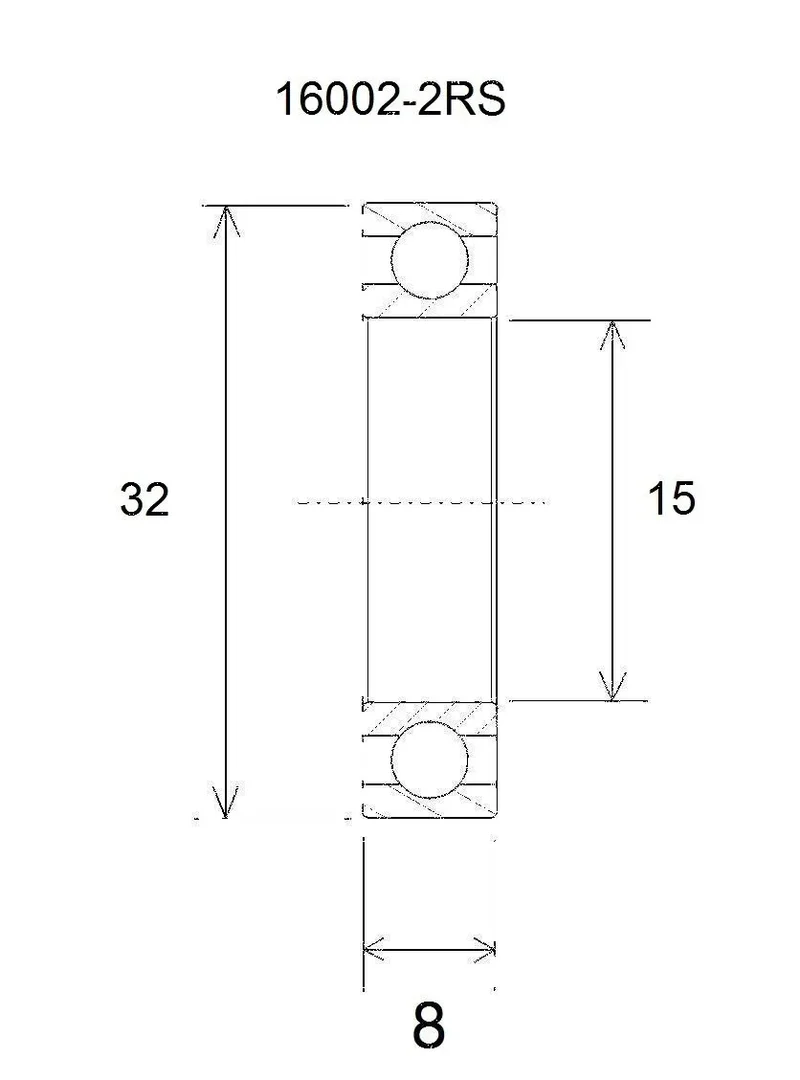 BLACK BEARING B3 Lager 15x32x8 mm