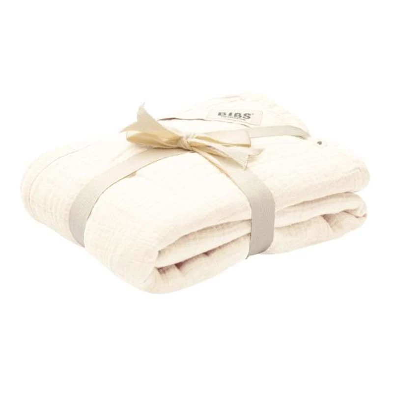 BIBS Sova - Muslin Babysäng - 120x120 cm. - Elfenben