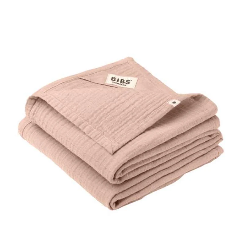 BIBS Sleep - Muslin Stofble i 2-Pack - 70x70 cm. - Blush